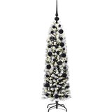 vidaXL Umestno božično drevo Zelena 120 cm PVC in Jeklo in Plastika | Shoptok.si