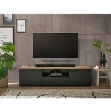 home24 NIZKA OMARICA črna, barve hrasta | Shoptok.si