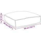  Jastuk Antracit 50 x 50 x 12 cm Oxford tkanina | shoptok.hr