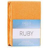AmeliaHome Plahta s gumom Ruby 80-90x200 cm, narančasta | shoptok.hr