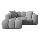 Cosmopolitan Design Svijetlo siva kutna garnitura od šenila (s lijevim kutom/s ležaljkom) Treno – | shoptok.hr