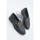Marjin Women's Loafer Buckle Casual Shoes Larista Black cene