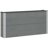 vidaXL Povišena gredica - Vrtna gredica Siva 150 x 30 x 72 cm WPC i aluminij - 150 x 30 x 72 cm Siva Cijene