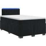  s box springom, madracem i LED-om Crna 120 x 190 cm | shoptok.hr