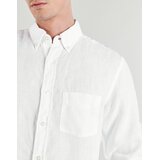 Gant Srajce z dolgimi rokavi REG GMNT DYED LINEN SHIRT Bela | Shoptok.si