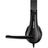 Canyon slušalke CHSU-1 basic PC headset with microphone, USB plug, leather pads, Flat cable length 2.0m, 160*60*160mm, 0.13kg, Black; - CNS-CHSU1B | Shoptok.si
