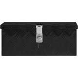  Kutija za pohranu crna 50x15x20,5 cm aluminijska | shoptok.hr