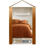 Douceur d intérieur 3-dijelna posteljina za bračni krevet/za produženi krevet od muslina boja terakote 260x240 cm Angelia – | shoptok.hr