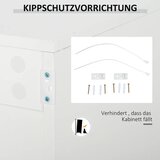  Komoda ladica 2 ladice push-click 117 cm x 36 cm x 74 cm bijela | shoptok.hr
