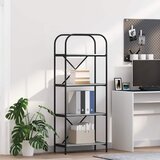vidaXL Knjižna polica Siva sonoma 60 x 30 x 146 cm Konstruiran les | Shoptok.si