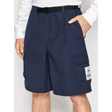 Tommy Jeans Kratke hlače iz tkanine Tjm Belted Bball DM0DM13224 Mornarsko modra Loose Fit