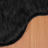  Tepih od umjetne ovčje kože TAFALLA Crna 50 x 80 cm Poliester | shoptok.hr