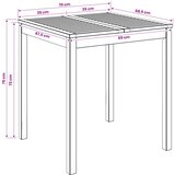  Stol za večeru u vrtu Prirodna 70 x 68,5 x 75 cm | shoptok.hr