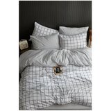 Mila Home Bijela posteljina za bračni krevet/za produženi krevet s uključenom plahtom/4-dijelna 200x220 cm Geometric – Cijene