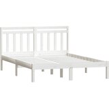  Okvir za krevet bijeli 135x190 cm bračni od masivnog drva | Eponuda.com