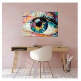 WALLXPERT dekorativna slika od kaljenog stakla eye (uv 179) 70 x 100 cm