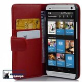 Cadorabo Ohišje, združljivo z HTC ONE M4 MINI v rdeče sladkorno jabolko - Zaščitni ovitek iz gladkega umetnega usnja in žep za kartice, (20560549) | Shoptok.si