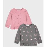 Sinsay Pamučne majice s dekorativnim volanima 2 pack u