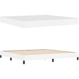  Krevetna konstrukcija Čista bijela 200 x 200 cm tkanina | Eponuda.com