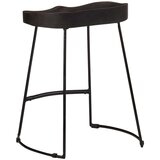 vidaXL barski stolci 2 kom crni 46x38x52 cm masivnog drva manga | shoptok.hr