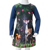  Dječja haljina s dugim rukavima modra 116 | shoptok.hr