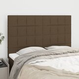vidaXL Uzglavlja 4 kom tamnosmeđi 72 x 5 x 78/88 cm od tkanine Cijene