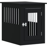Namještaj s kavezom za pse crni 45x62x59 cm drveni | shoptok.hr