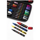 Marker Uni gift set Posca Art case u gumiranoj pernici (mix pc-1m/ pc-3m/pc-5m/pc-8k) 40/1 302422303 | Shoptok.si