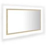  LED kupaonsko ogledalo boja hrasta sonome 80x8,5x37 cm akrilno | shoptok.hr
