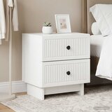  Noćni ormar 2 pcs Bijela 43 x 34,5 x 47,5 cm Konstruirano drvo | Eponuda.com