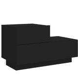  Noćni ormarić s LED svjetlima crni 70 x 36 x 40,5 cm | Eponuda.com