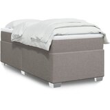  Krevet s oprugama i madracem smeđesivi 80x200 cm od tkanine | shoptok.hr