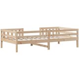 vidaXL Posteljni okvir 100x200 cm trdna borovina | Shoptok.si
