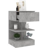  Noćni ormarići 2 kom siva boja betona 40 x 35 x 65 cm | Eponuda.com