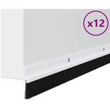  Držač četke za vrata 12 pcs Bijelo 100 cm Aluminijski legura | shoptok.hr