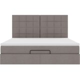  Otomanski posteljni okvir z vzmetnico taupe 160x200 cm blago, (22053386) | Shoptok.si