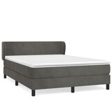 The Living Store Box spring posteljni z vzmetnico temno siv 140x190 cm žamet - Box Spring Postelja, (21492922) | Shoptok.si