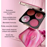 Too Faced Holiday Daydreams Face Palette paleta osvetljevalcev in rdečil 1 kos Slike