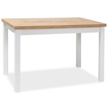  Stol ADAM 120x68 cm - laminirana ploča + MDF - lancelot hrast/bijeli | shoptok.hr