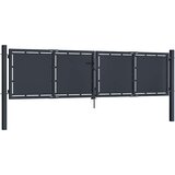  Vrtna vrata Čelik 300x75 cm Antracit | shoptok.hr