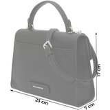 Karl Lagerfeld Ročna torbica slonovina / svetlo siva / črna | Shoptok.si