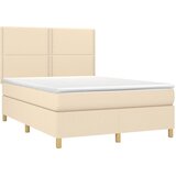  s oprugama i madracem krem 140 x 190 cm od tkanine | shoptok.hr