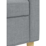  4-dijelni set sofa s tabureom jastucima svjetlosivi od tkanine | shoptok.hr