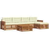  Set vanjskih sofa 6 kom. Prirodna i krem | shoptok.hr