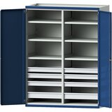 ANKE Omara za težka bremena JUMBO s predelno steno, 8 predalov 6 x 90, 2 x 120 mm, VxŠxG 1950 x 1484 x 690 mm | Shoptok.si
