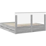  Konstrukcija postelje s predalom Siva Sonoma 180 x 200 cm, (5000121266) | Shoptok.si