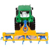  Zelen traktor z oranžno in modro grablje z drsnikom | Shoptok.si