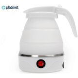 Platinet grelnik vode PEK187R, zložljiv, 0.6L, 600W, samodejni izklop, silikon, bel Cene