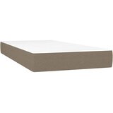  Krevet s oprugama i madracem smeđesivi 90x190 cm od tkanine | shoptok.hr