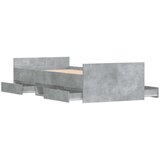  Kreveta s uzglavljem i podnožjem boja betona 100 x 200 cm | shoptok.hr